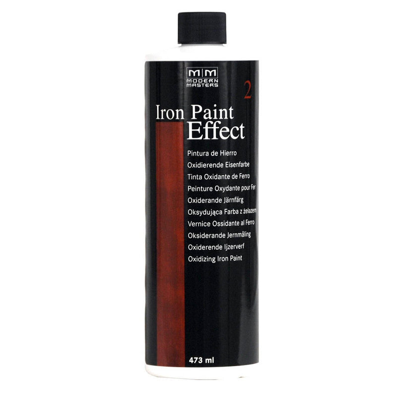 Metalen basis roesteffect, blik met 473 ml