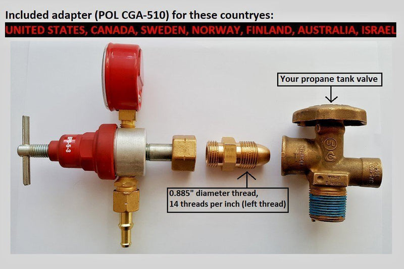 Horno de gas portátil | 1 Quemador